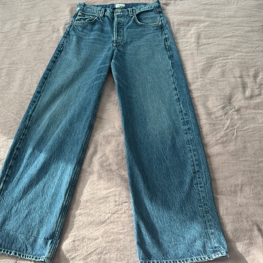 Citizens Of Humanity Wide Leg Blue Denim Jeans - Picture 4 of 13